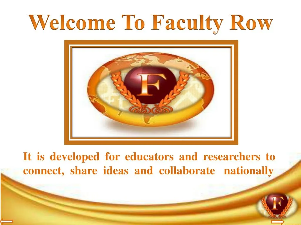 welcome to faculty row