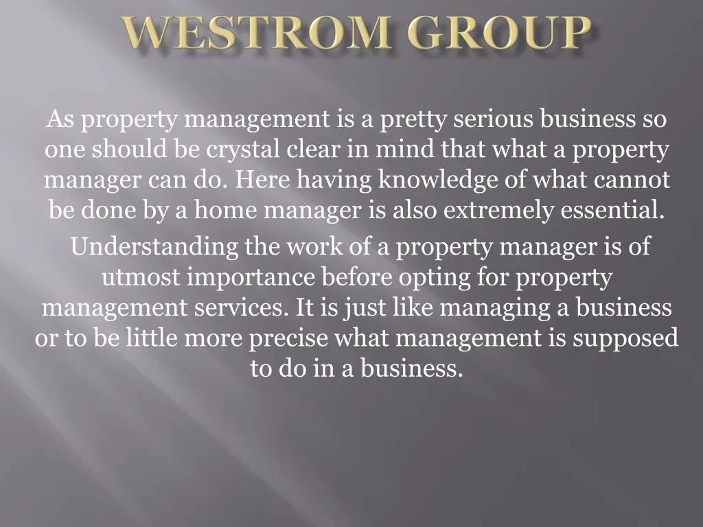 westrom group