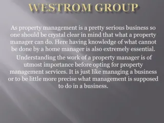 Property Management - slide 1