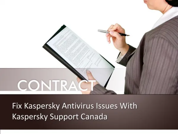 Fix kaspersky antivirus issues with kaspersky support canada