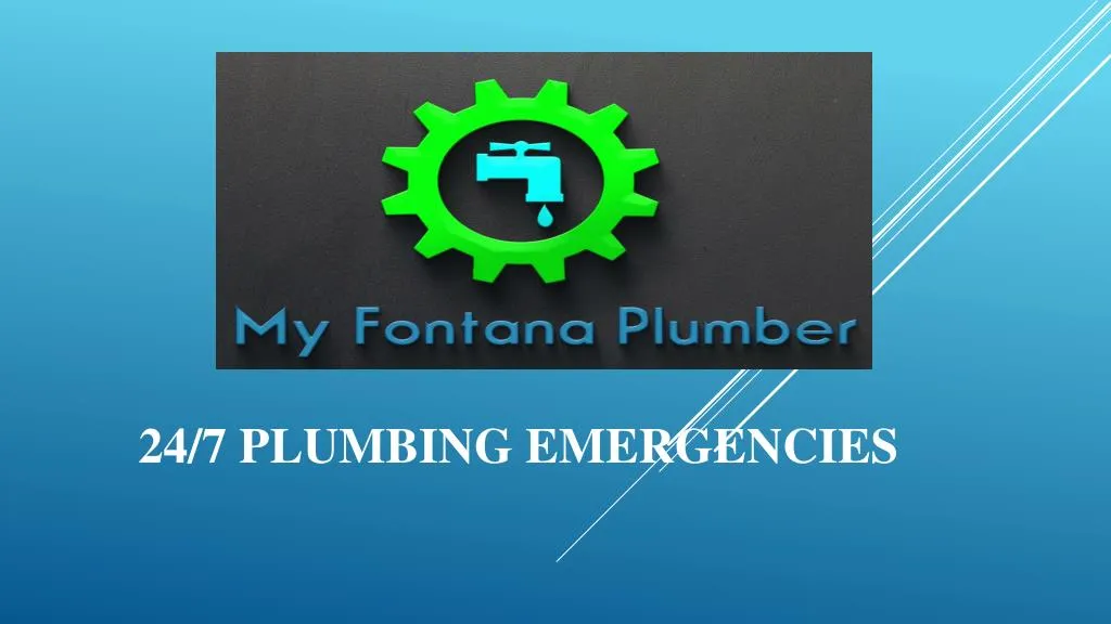 24 7 plumbing emergencies