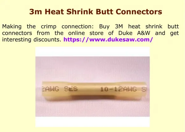 American Made Heat Shrink Butt Connectors