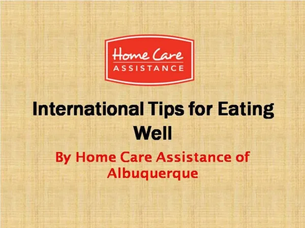 International Tips for Eating Well