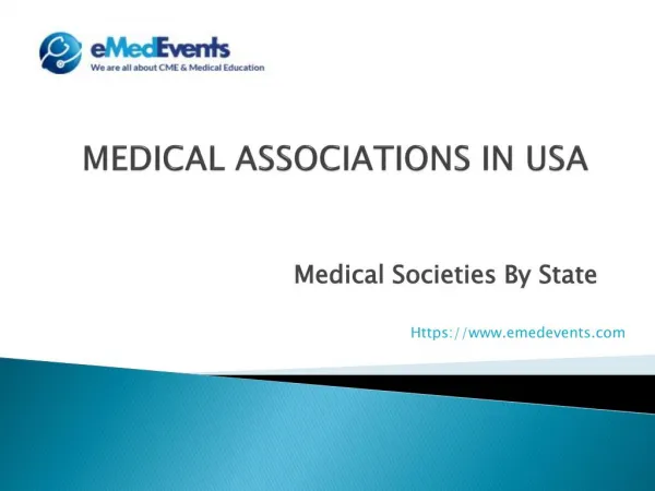 Medical Associations in usa | eMedEvents