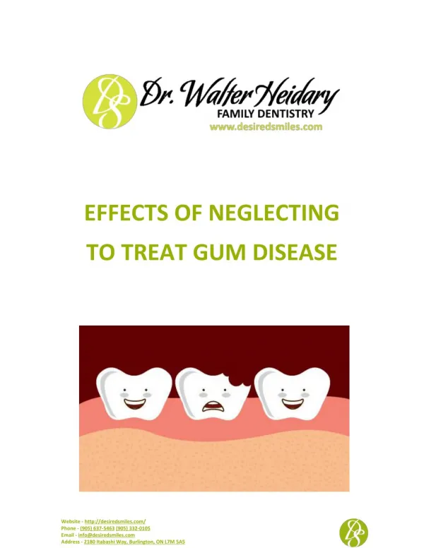 Effects of Neglecting Gum Surgery