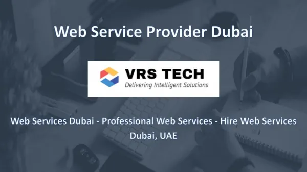 web service provider Dubai - VRS Tech