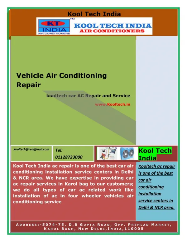 Automobile Air Conditioning Repair