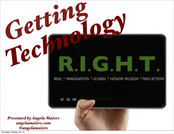 Getting technology r.i.g.h.t