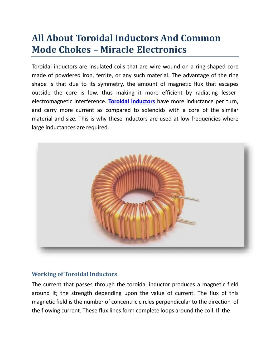all about toroidal inductors and common mode