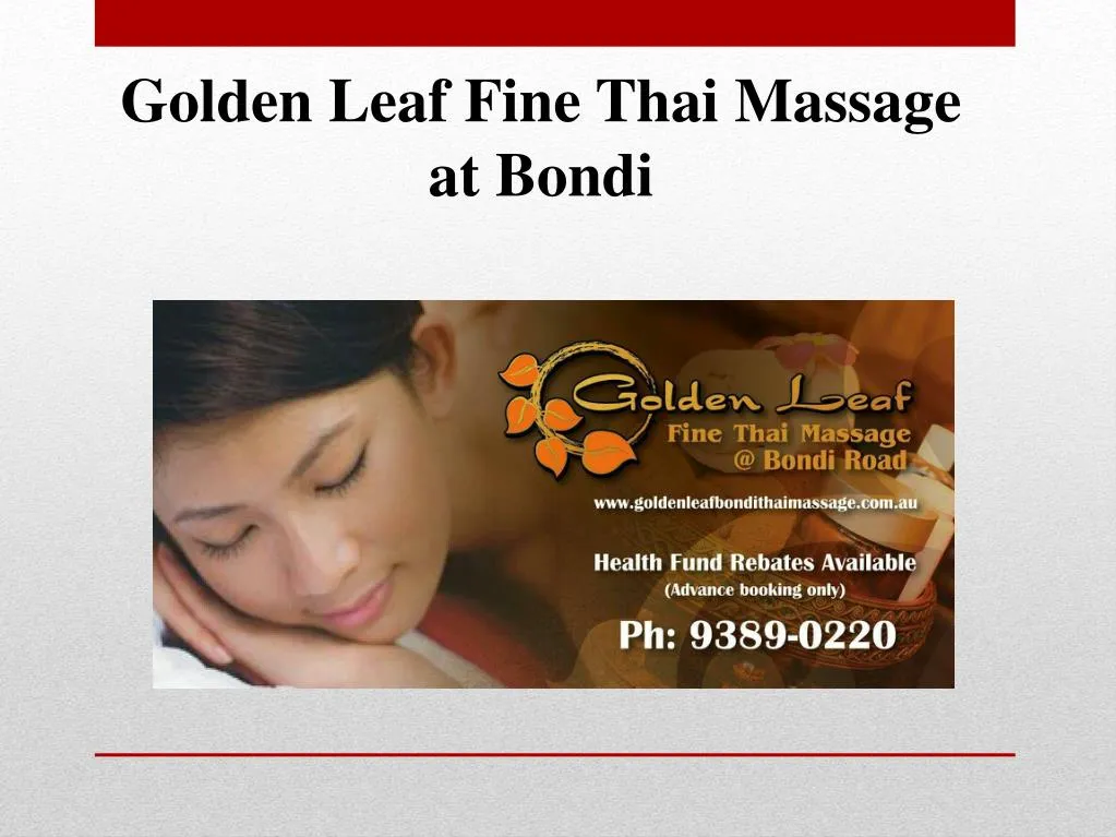 golden leaf fine thai massage at bondi
