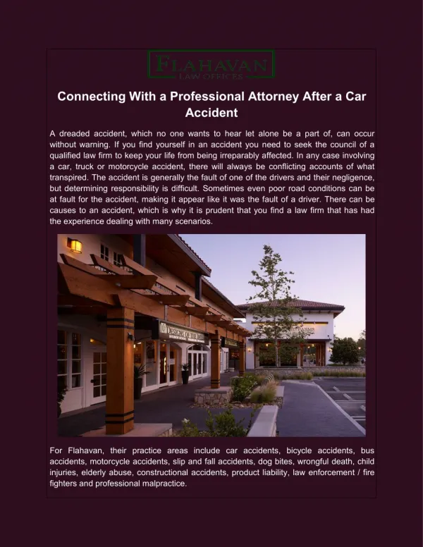 Connecting With a Professional Attorney After a Car Accident