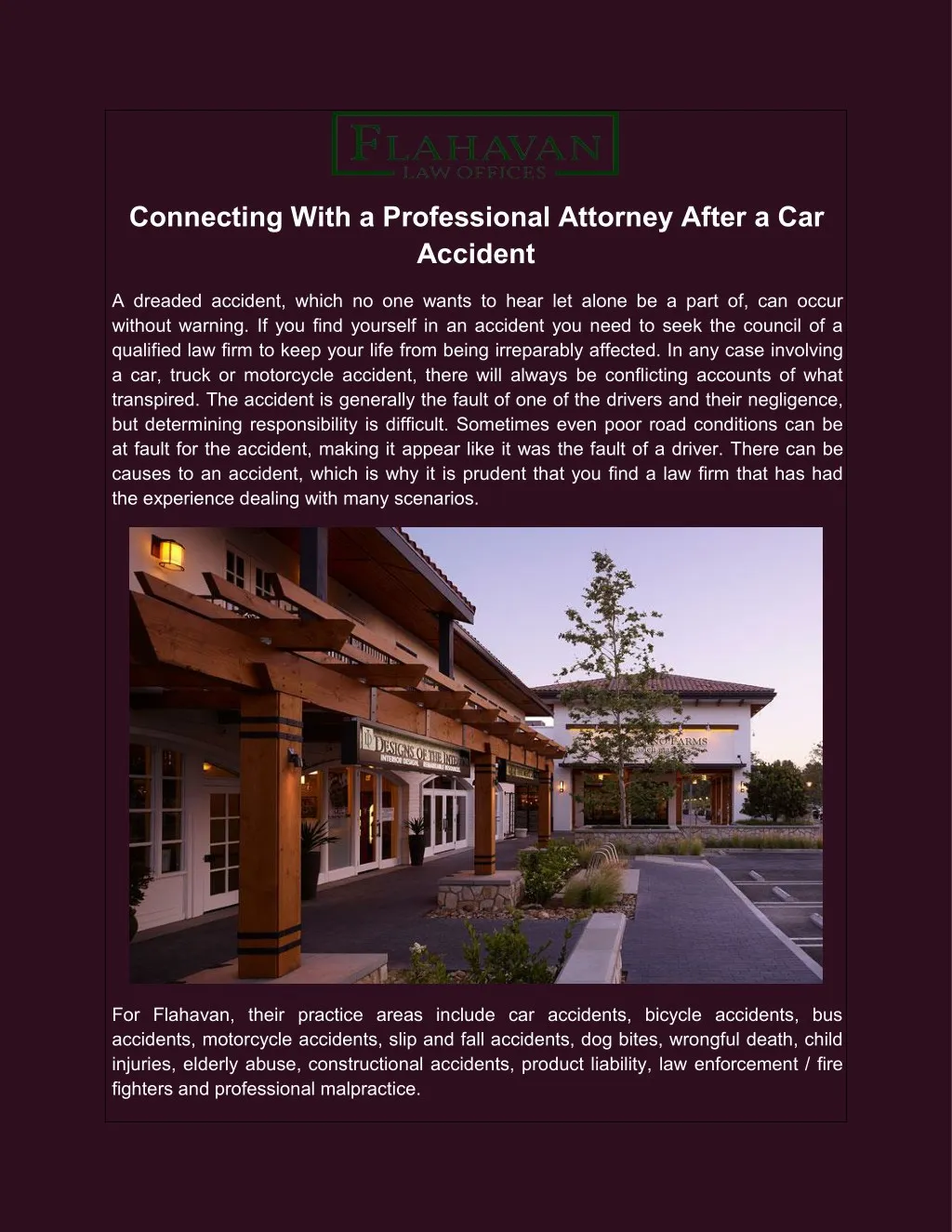 connecting with a professional attorney after