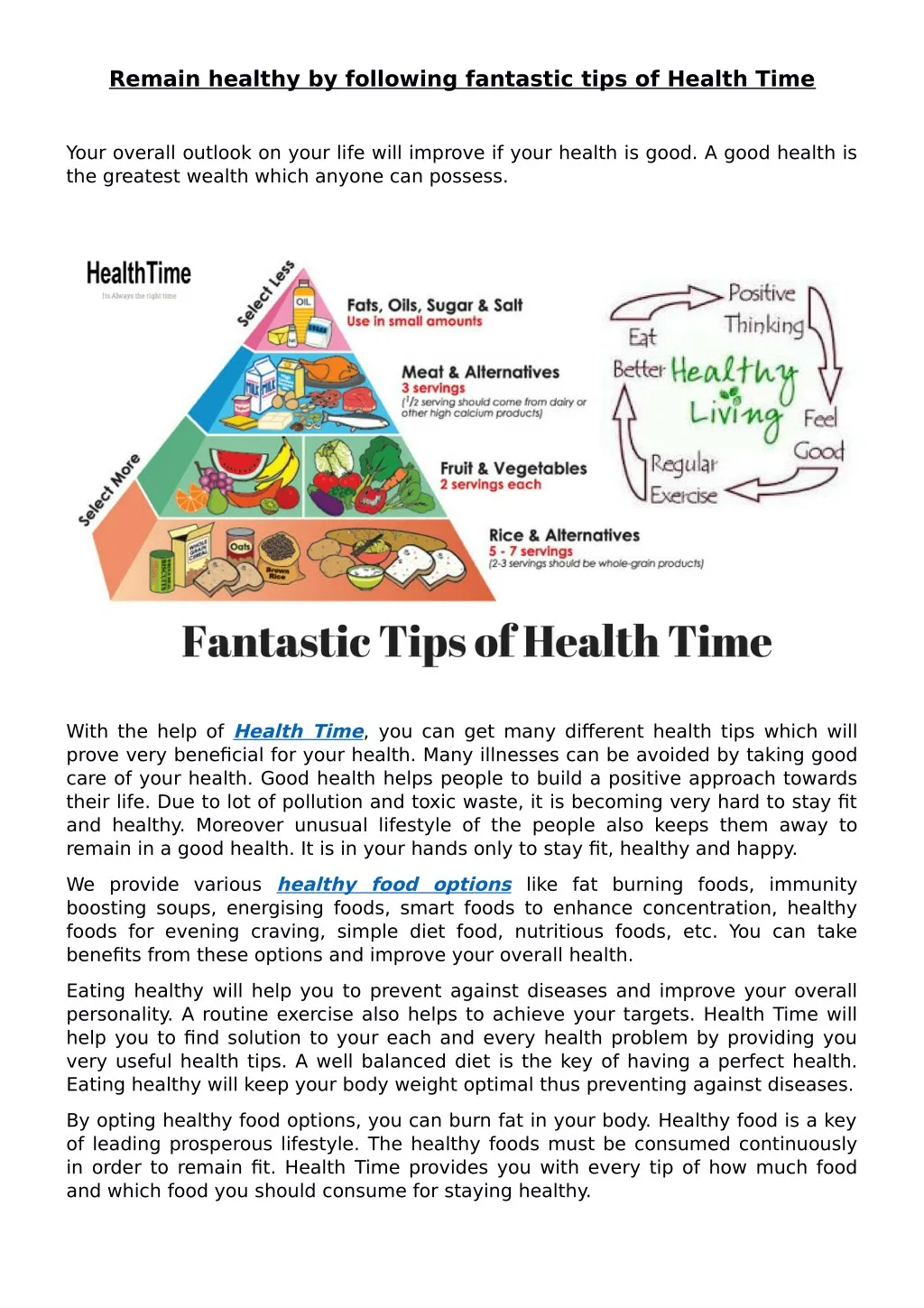 remain healthy by following fantastic tips