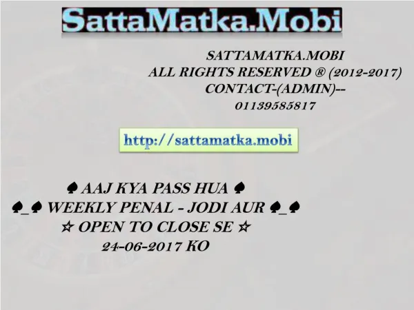 Expert Tips to Play Matka Game by SattaMatka