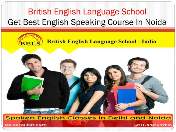 Get Best English Speaking Course In Noida - BELS India