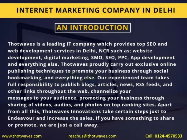Internet Marketing company in Delhi