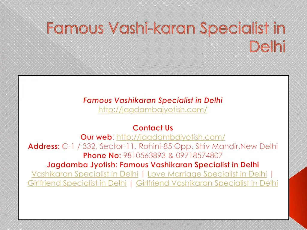 famous vashi karan specialist in delhi