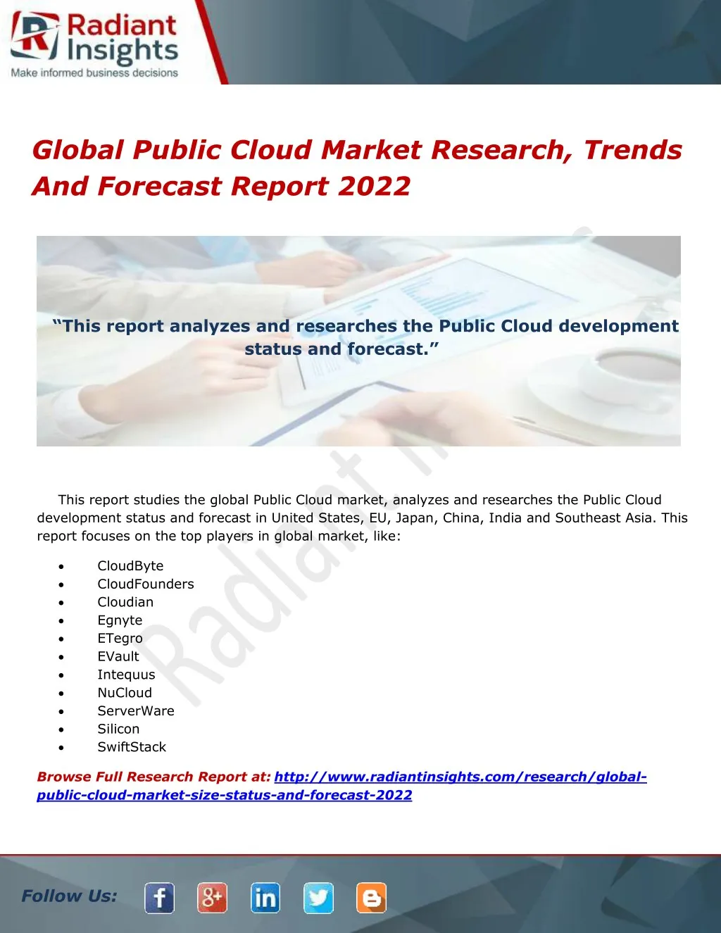 global public cloud market research trends