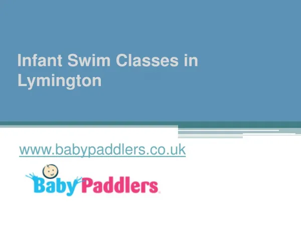 Infant Swim Classes in Lymington - www.babypaddlers.co.uk