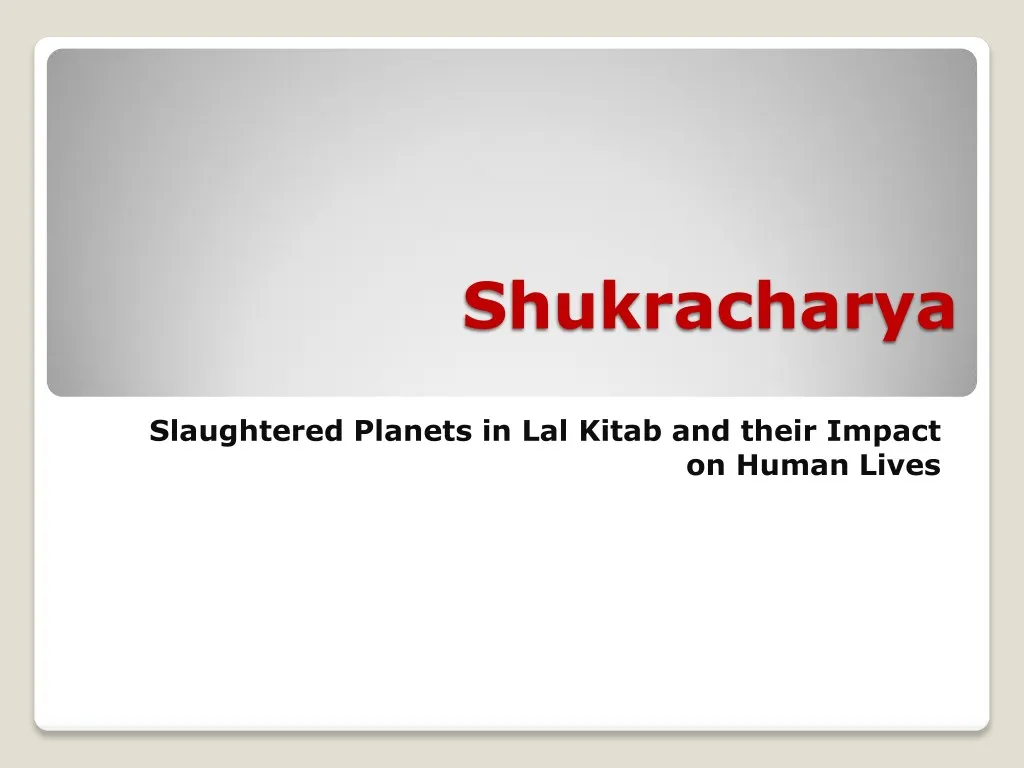 shukracharya