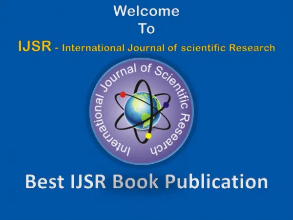IJSR Book Publication
