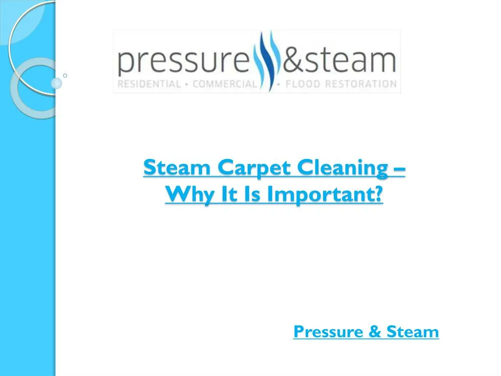 steam carpet cleaning why it is important