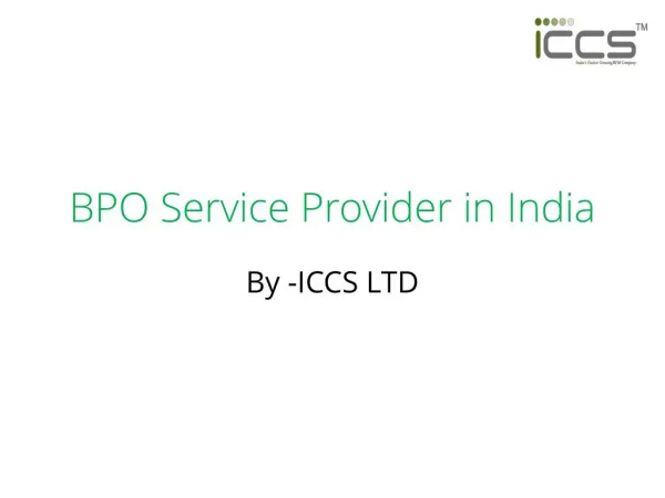 Bpo Service Providers in India