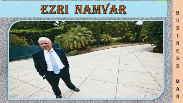 Ezri Namvar - A businessman