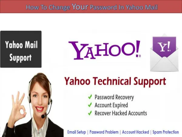 How to change a password in yahoo! mail  