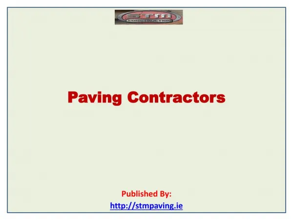 Paving Contractors