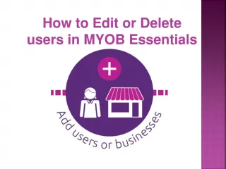 How to edit or delete users in MYOB Essentials - slide 1