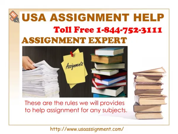 Assignment Expert | Toll Free 1-844-752-3111