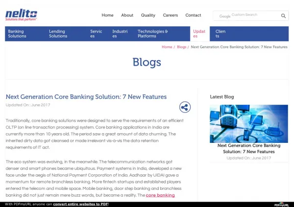 Next Generation Core Banking Solution: 7 New Features