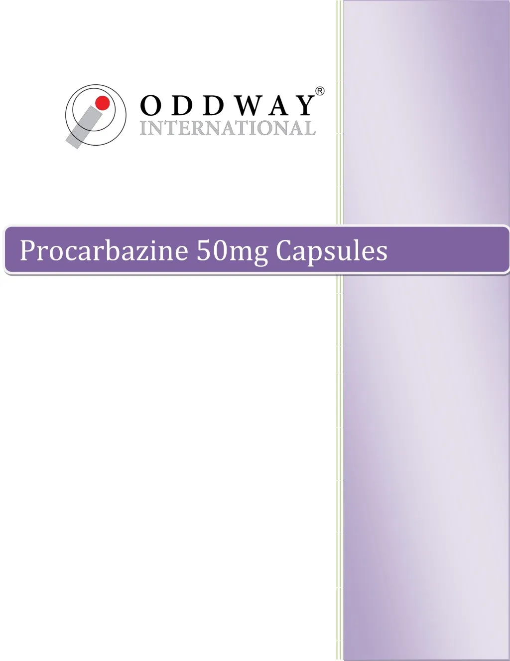 procarbazine 50mg capsules