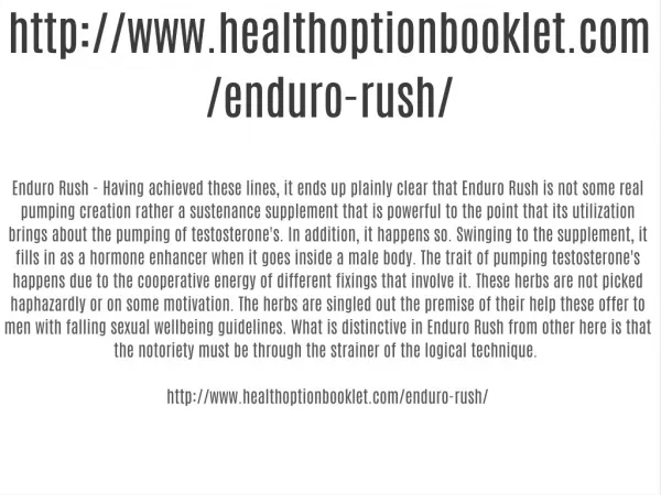 http://www.healthoptionbooklet.com/enduro-rush/