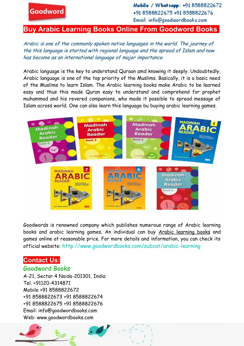 buy arabic learning books online from goodword