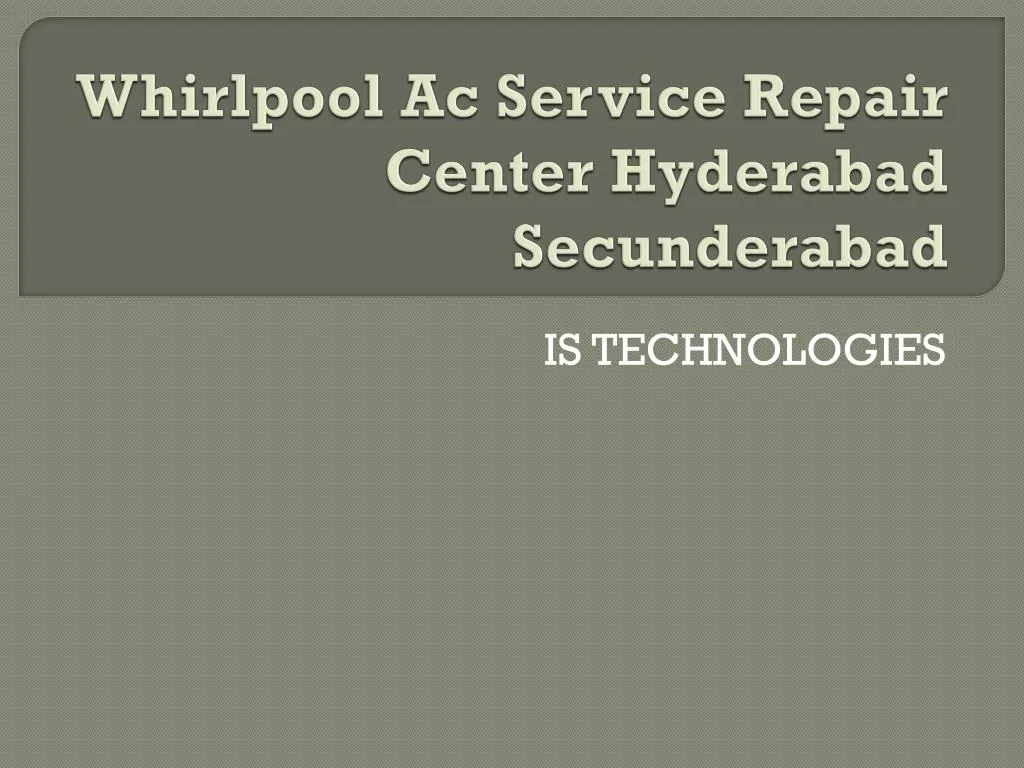 whirlpool ac service repair center hyderabad secunderabad