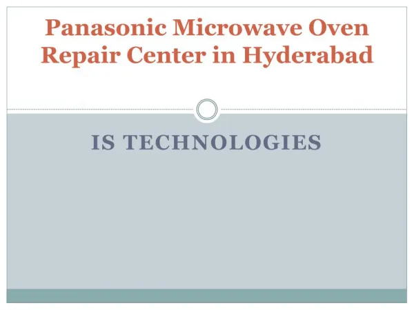 Panasonic Microwave Oven Repair Center in Hyderabad