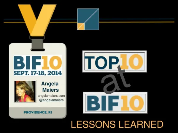 Lessons in Learning and Leadership: Reflections from #BIF10