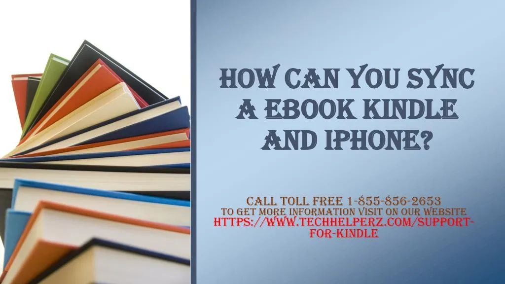 how can you sync a ebook kindle and iphone