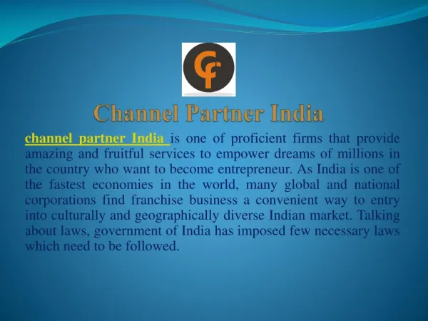 channel partner opportunities