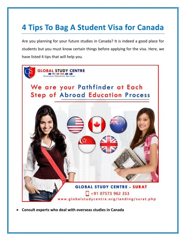 Tips To Bag A Student Visa for Canada