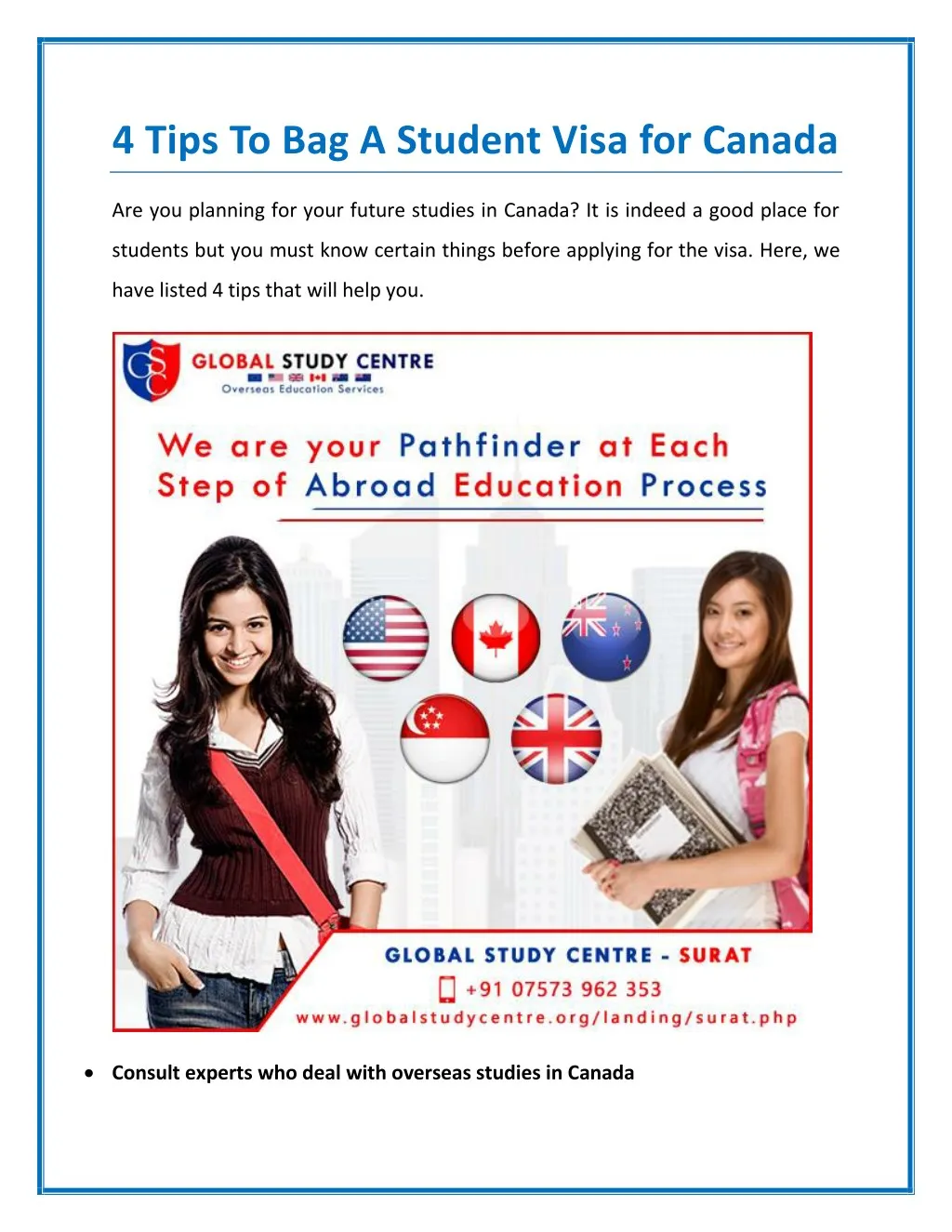 4 tips to bag a student visa for canada
