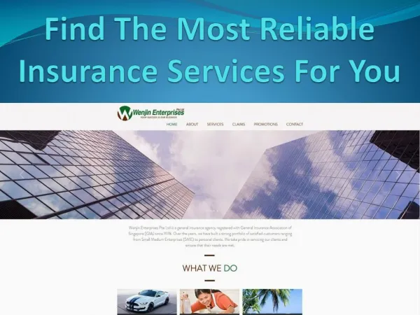 Find The Most Reliable Insurance Services For You