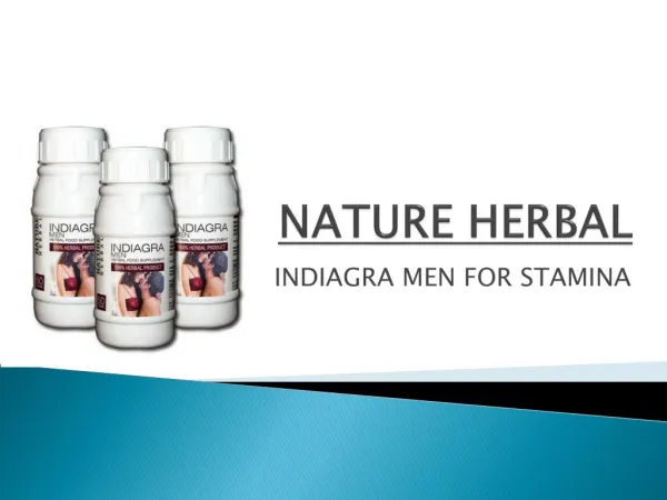 Indiagra Herbal For Men Stamina