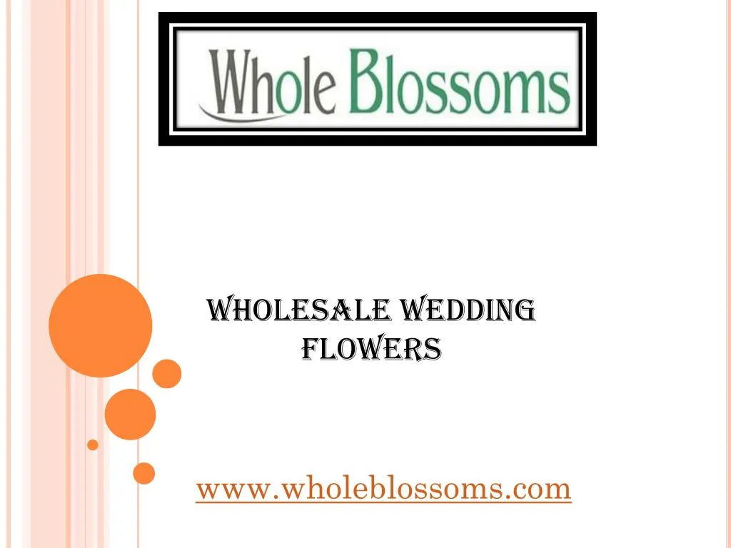 wholesale wedding flowers