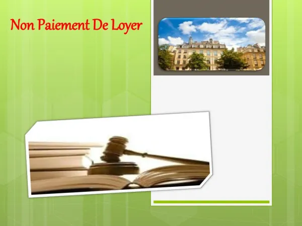 non paiement de loyer