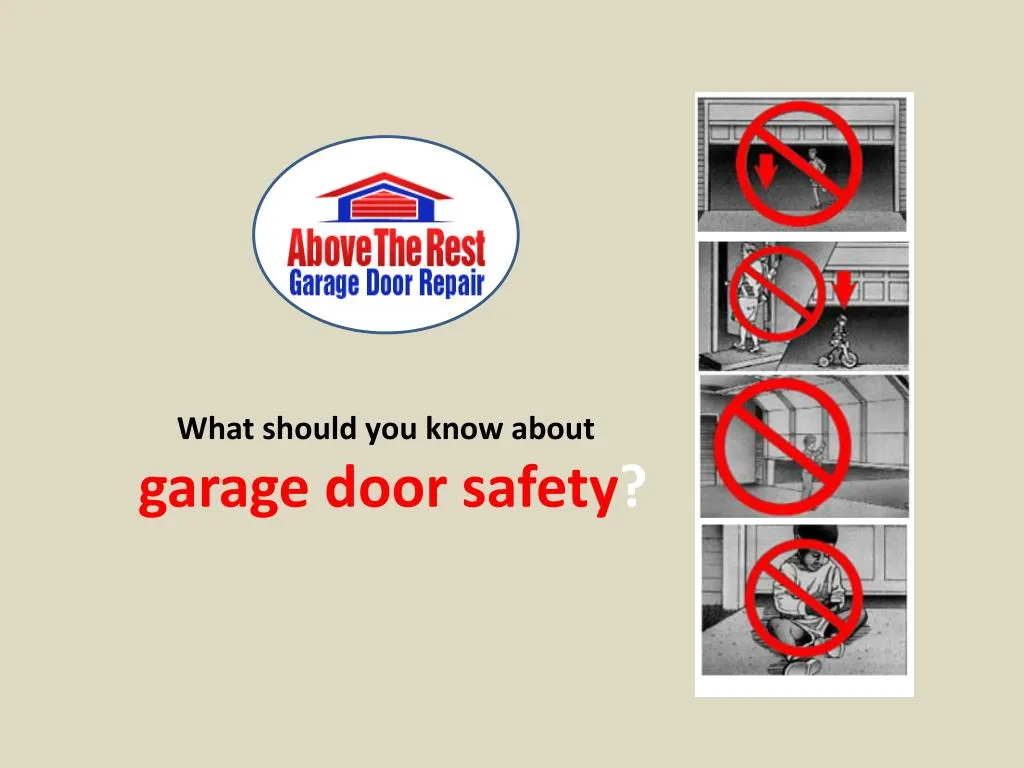 what should you know about garage door safety