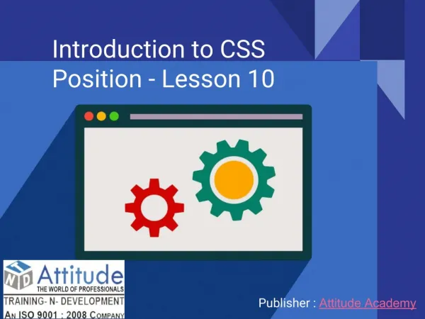 Introduction to CSS Position - Lesson 10