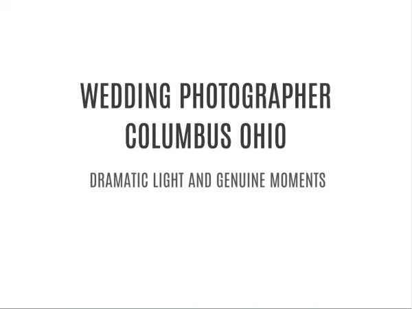 WEDDING PHOTOGRAPHY COLUMBUS OHIO